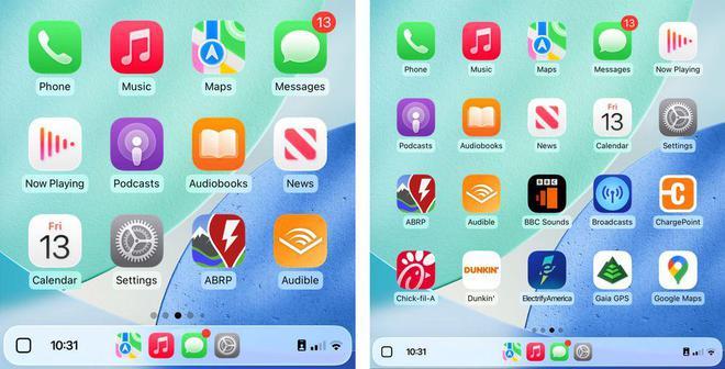 苹果 iOS 26 增强CarPlay:界面针对车载屏幕尺寸 / 形状智能缩放